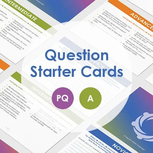 Question Starter Cards Digital Download 